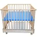 Baby : Foldable 4-Sided Playpen with Blue Pad