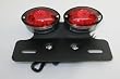 MOTORCYCLE CAT EYE LED BRAKE TAIL LIGHTS RED LENS