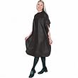 Scalpmaster Vinyl Shampoo Cape 54" x 36" Tie String Black (Pack of 3)