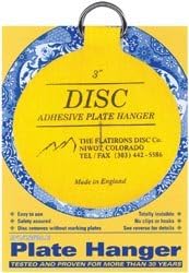 Bulk Buy: Flatirons Disc Plate Hanger 3" For Plates Up To 8" (200mm) Diameter DPH3 (3-Pack)