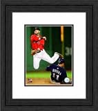 Framed Dustin Pedroia Boston Red Sox Photograph