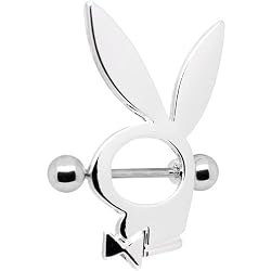 Playboy Rabbit Head Nipple Ring