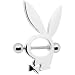 Playboy Rabbit Head Nipple Ring