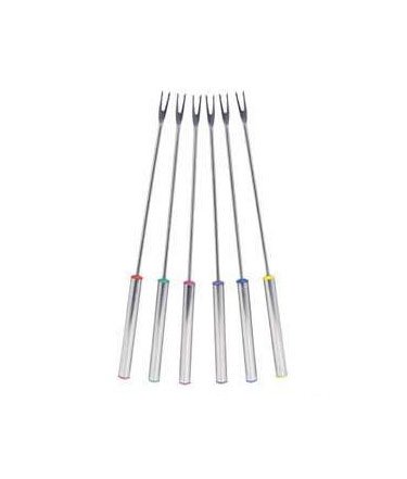 Trudeau Stainless Steel Fondue Forks, Set of 6