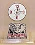 Alabama Crimson Tide Clear Desk Clock NCAA College Athletics Fan Shop Sports Team Merchandise