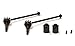Integy RC Model Hop-ups T7988 Universal Drive Shaft Set for Traxxas 1/10 Stampede 2WD, Rustler 2WD XL5 & VXL