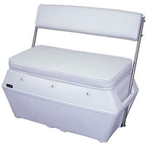 94 Qt Cooler Swingback Boat Seat Wht. by