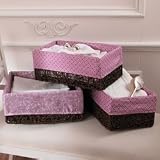 Plumeria Basket & Liner - 3 Pack