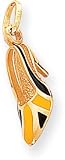 Enamel High Heel Shoe Charm, 14K Yellow Gold