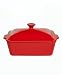 Martha Stewart Collection Rectangular Red Covered Casserole, 3.5 Qt.