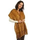 Review Cedric's Luxe Collection  / Cedric's Luxe Collection Woven Mink Fur Shawl