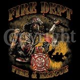 Fire Department Womens Scoop Neck T-Shirt