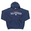 New York Yankees MLB Goalie" Hooded Sweatshirt (Navy Blue) (Full Chest Logo)"