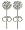 Clous d'oreilles Femme -70 Cristaux Swarovski 6mm - Cristal transparent