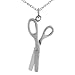 Sterling Silver Movable Scissor Pendant
