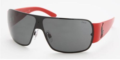 Ralph Lauren POLO Sunglasses GUNMETAL/RED_GREY 3037-687