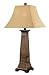 Ellis Table Lamp by Kenroy Home - Weathered Teak Rattan Finish (20530WTR)