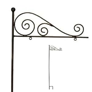 Welcome & Themed Sign Staked Holder w/ Hangers (55H) - Regal Art #D130