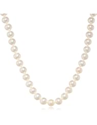 Honora "Classic Pearl Jewelry" White Freshwater Cultured Pearl 7mm Necklace, 16"