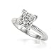 0.94 Carat Princess Diamond 14k Bridal Engagement Ring f Color I1 Clarity