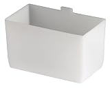 Akro-Mils 30102 2-3/4-Inch by 5-Inch by 3-Inch Large Bin Cup for Shelf Bins, White, 24-Case