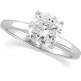 1.00 Carat Diamond Choice of White or Yellow Gold Bridal Engagement Ring Round K-SI1