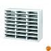 Fellowes 25041 Literature Organizer - 24 Compartment, Letter, Dove Gray