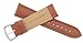 JP Leatherworks Mens Genuine Italian Leather Watchband Chronograph Style Tan 18mm Watch Band