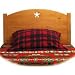 Traditional Twin Headboard-Color Honey Oak with Heart Cutout