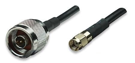 10 ft. N-Type Male to RP-SMA Male CFD200 Antenna Cable, Intellinet 522144