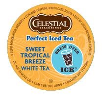 The Coffee Mixs 6 K-cup Sampler Celestial Seasonings Sweet Tropical Breeze White Perfect Iced Tea Discontinued Iced Tea Delicious by The Coffee Mix, Keurig, K-cups, Tullys, Deidrich,  Grove Square, Millstone, Folgers, Green Mountain, Timothys, Gloria Jean