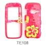 HAWAIIAN FLOWER on RED snap on hard case faceplate for LG Ux260 Lx260 Rumor Scoop (many other designs available!)