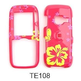 HAWAIIAN FLOWER on RED snap on hard case faceplate for LG Ux260 Lx260 Rumor Scoop (many other designs available!)