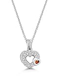 18k White Gold or Yellow Gold Citrine and Diamond Double Heart Pendant (1/4 ct. tw.) 31msgsuVOzL. SL160 18k White Gold or Yellow Gold Citrine and Diamond Double Heart Pendant (1/4 ct. tw.)