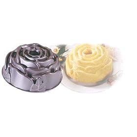 Rose Bundt pan 8-1 2" diam 10 cup capacity with  by Nordic Ware