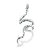Bling Jewelry 925 Sterling Silver Serpent Snake Ear Cuff Left Ear