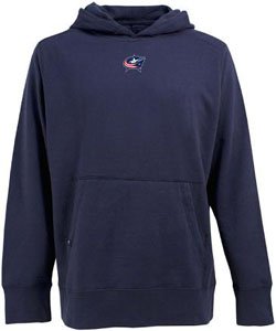 Antigua Men's NHL Columbus Blue Hoodie Jackets, Navy, XX-Large