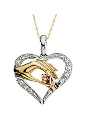 14K Yellow/White Gold/Rose Tri-Color Tender Touch Pendant