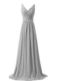 WeiYin Women’s Chiffon V-neck Sleevel…