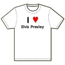 I Heart / Love Elvis Presley T-Shirt (CHOICE OF WHITE OR BLACK T-SHIRT)