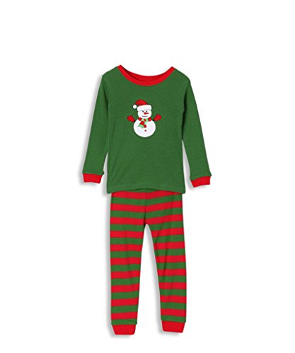 Leveret Boy Girl Snowman 2 Piece Pajama 100% Cotton (12M-5 Years)