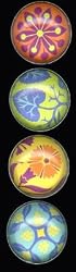 iPop Clicks Deco Flowers 4-Pack Magnet Set