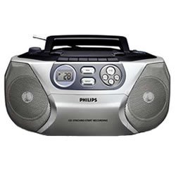 Philips Boombox Stereo CD Soundmachine with Cassette Player and AM/FM Radio