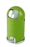 Typhoon Capsule Gloss Olive Green Steel Body 33ltr Kitchen Bin