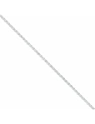 Genuine .925 Sterling Silver 2.5mm Rolo Chain 16 Inch Length 6 Grams. 100% Satisfaction Guaranteed.