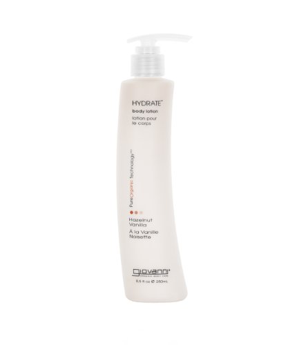 Giovanni Hydrate Body Lotion Hazelnut Vanilla, 8.5-Ounce (Pack of 2)