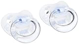 Nuk - Sucettes et Anneaux de dentition - 2 Sucettes de jour Silicone- 0/6 mois - taille 1 - Bleu
