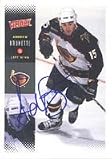 Andrew Brunette, Atlanta Thrashers, 2000 Victory Autographed Card