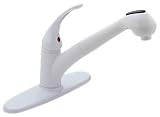 Tools & Hardware : Peerless P8550-WH White Pull-Out Spray Spout Kitchen Faucet