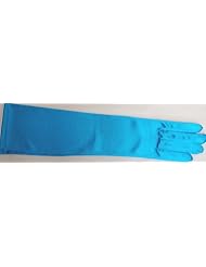 4fmg1.045, Fifteen Inch Shiny Neon Turquoise Color Spandex Gloves for Wedding... by Akku